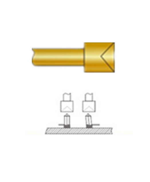 杯頭探針、探針用法圖、探針原理圖、測試探針圖片