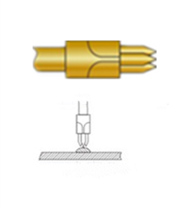 三尖頭探針、探針用法圖、探針原理圖、測試探針圖片