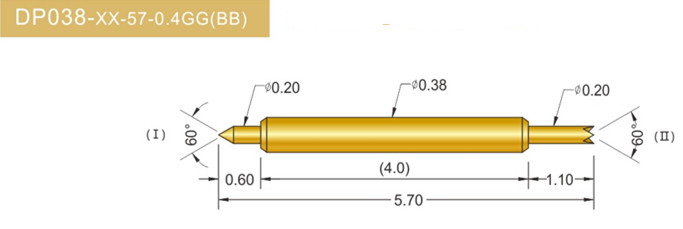 038雙頭探針、雙向探針探針、BGA雙頭探針、雙向彈簧探針、雙頭探針圖片