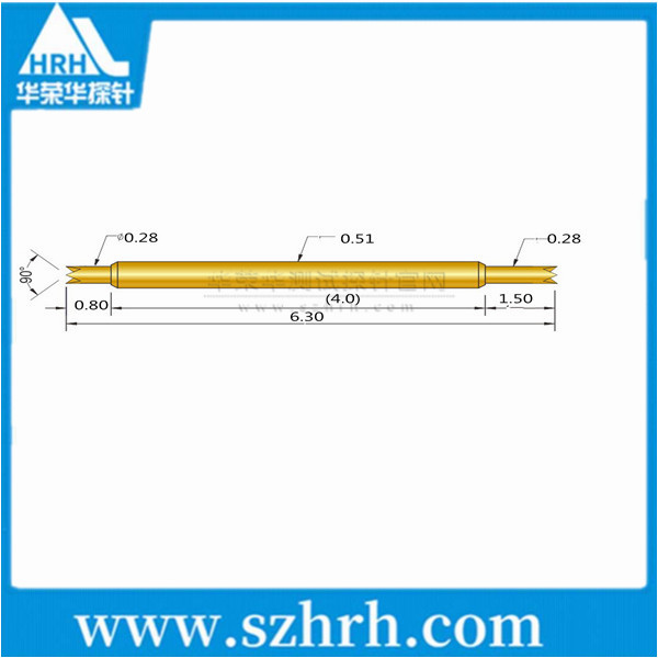 0.51-UU-6.3L ，華榮華雙頭測(cè)試探針廠家