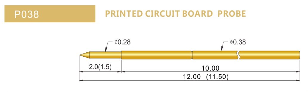 PA038探針尺寸，華榮華探針廠家